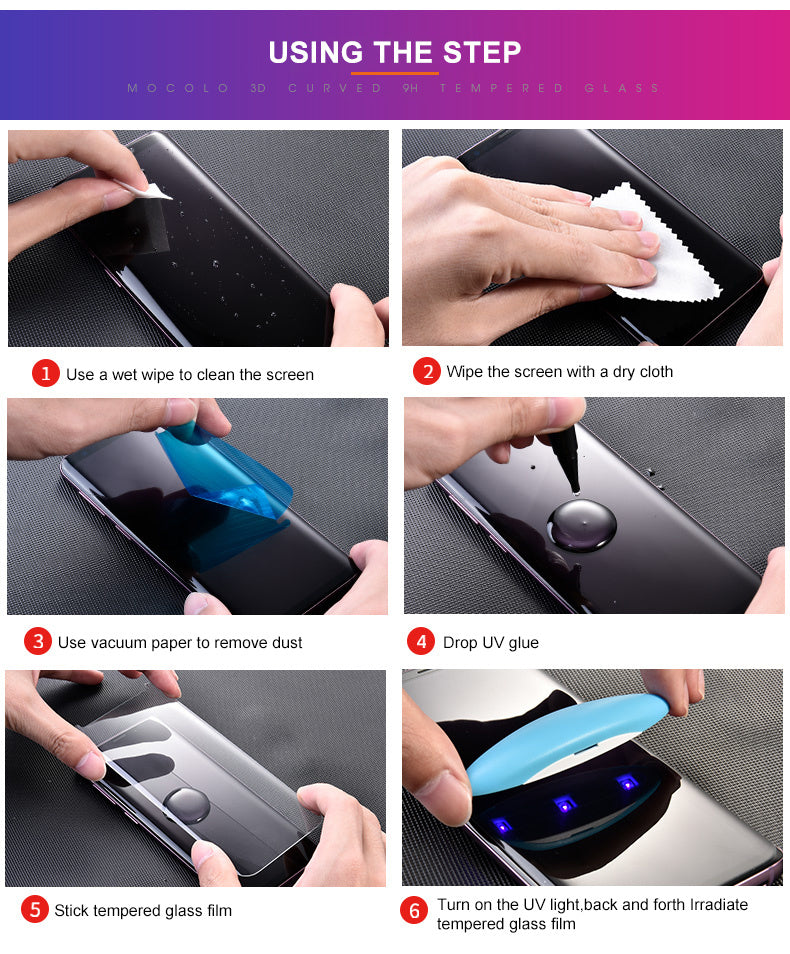 HKM-022739 High-Definition Anti-Fingerprint UV Tempered Film for Google Pixel 6 Pro