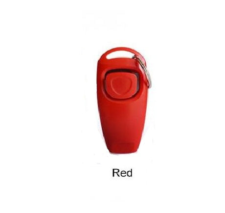HKM-022803 Two-in-One Dog Training Ring with Whistle - Plastic Training Device for Effective Pet Commands