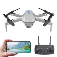 HKM-022867 Remote-Controlled E88 Drone with Dual Cameras and Extra Batteries