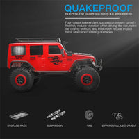 HKM-022931 4WD Remote Control Climbing Vehicle Toy - High Speed 1/10 Scale Off-Road Car for Ages 5 and Up