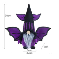 HKM-023123 Faceless Old Man Bat Gnome Decoration for Halloween Festivities