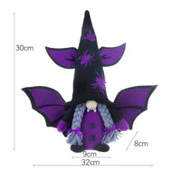 HKM-023123 Faceless Old Man Bat Gnome Decoration for Halloween Festivities
