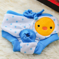 HKM-023123 Reusable Cotton Menstrual Diaper Pants for Female Dogs - S-XL Sizes