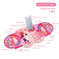 HKM-023187 Kids Pretend Makeup Toy Set - Water-soluble Cosmetics for Creative Play, Ages 2-13