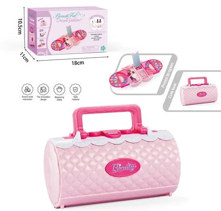 KTX-023187 Kids Pretend Makeup Toy Set - Water-soluble Cosmetics for Creative Play, Ages 2-13