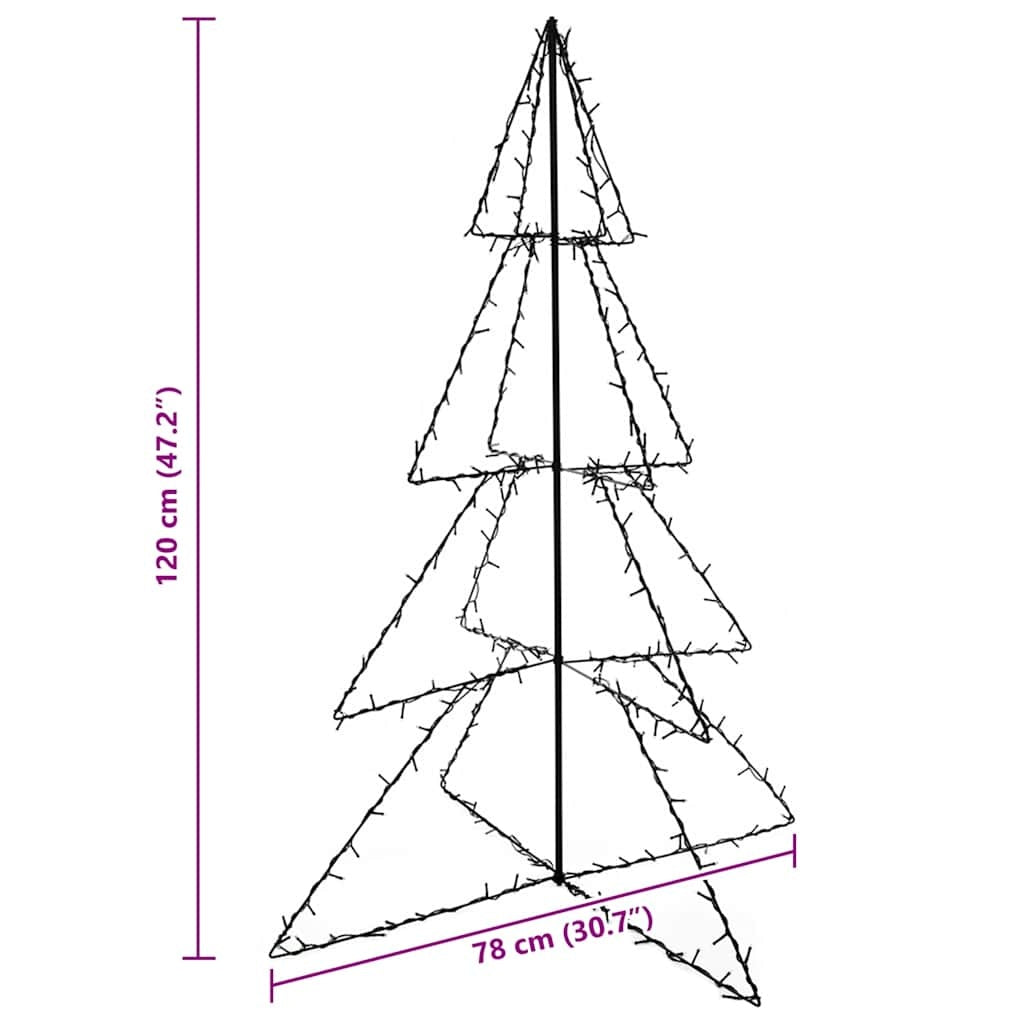 HKM-023315 Indoor and Outdoor Cone-Shaped Christmas Tree with 160 LED Lights and 8 Lighting Effects, Waterproof Decoration