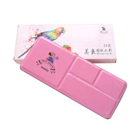 HKM-023443 Meiliang Solid Watercolor Paint Set - Available in 24 or 36 Vibrant Colors, Environmentally Friendly and Non-Toxic