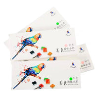 HKM-023443 Meiliang Solid Watercolor Paint Set - Available in 24 or 36 Vibrant Colors, Environmentally Friendly and Non-Toxic