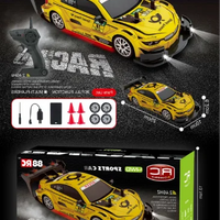 HKM-023507 High-Speed 1:20 Remote Control Drift Racing Car with 4WD, LED Lights, and Replaceable Tires