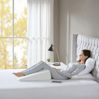 HKM-023507 Wedge Pillow for Elevated Support with 100% Polyester Cover and Memory Foam Comfort