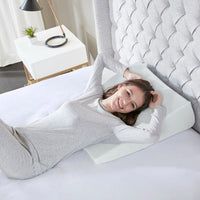 HKM-023507 Wedge Pillow for Elevated Support with 100% Polyester Cover and Memory Foam Comfort