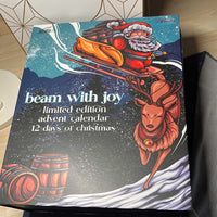 HKM-023635 12-Grid Christmas Countdown Gift Box - Empty Calendar Box for Holiday Surprises