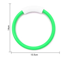 HKM-023763 Colorful Plastic Dive Training Rings for Kids - 4 Pieces Swimming Pool Toy