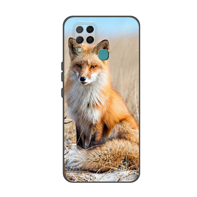 HKM-023763 Transparent TPU Painted Mobile Phone Case for Infinix Hot 10S / Hot 10S NFC / Hot 10T - Flexible & Durable Design