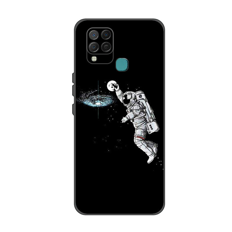 HKM-023763 Transparent TPU Painted Mobile Phone Case for Infinix Hot 10S / Hot 10S NFC / Hot 10T - Flexible & Durable Design