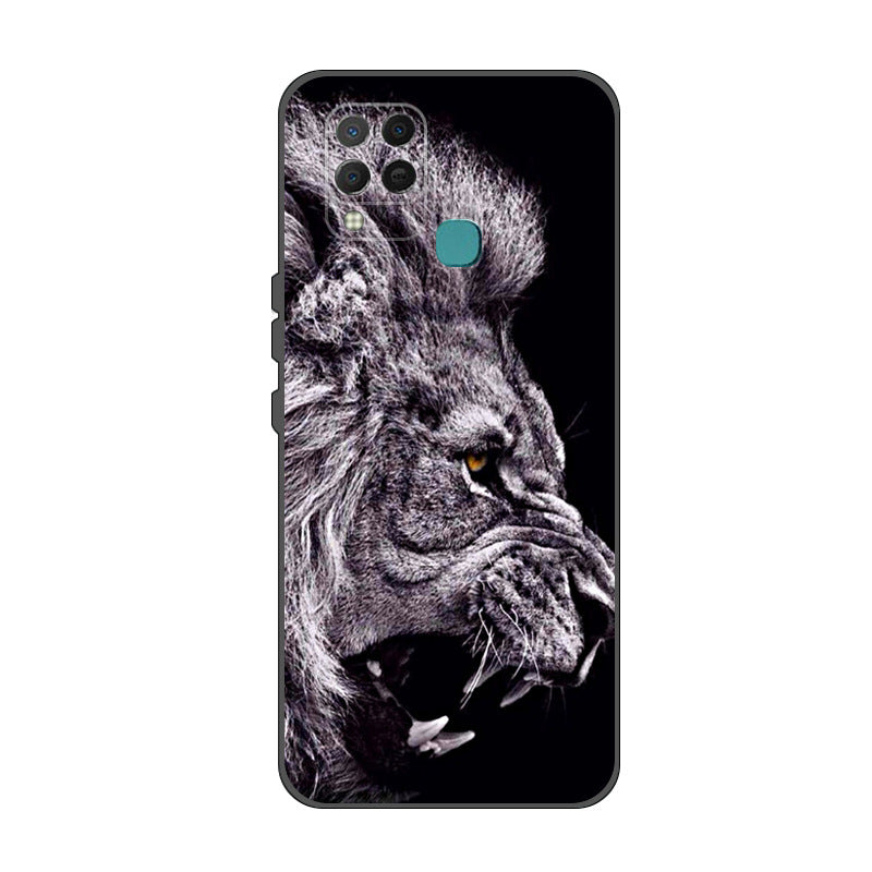 HKM-023763 Transparent TPU Painted Mobile Phone Case for Infinix Hot 10S / Hot 10S NFC / Hot 10T - Flexible & Durable Design