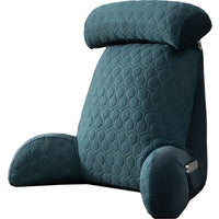 HKM-023955 Cool Silk Armrest Cushion with Lumbar Support - Comfortable Solid Color Pillows in Pink, Gray, Dark Blue, Green-Blue, and Purple