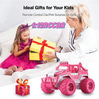 HKM-024083 Remote Control Pink Off-road Climbing Truck Toy for Ages 5 and Up, High-speed RC Vehicle, 1:12 Scale with Controller