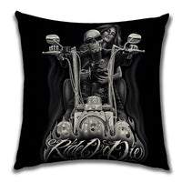 HKM-024211 Plush Decorative Pillow Cushion - People Pattern, 45x45cm for Home and Outdoor Spaces