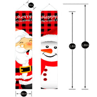 HKM-024275 Christmas Door Curtain with Santa Claus Pattern for Holiday Decor - Polyester, 180CM x 30CM