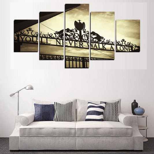KTX-024339 Liverpool Football "You Will Never Walk Alone" HD Print Multi-Piece Canvas Decorative Artwork