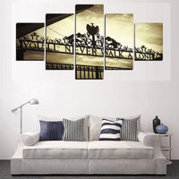 HKM-024339 Liverpool Football "You Will Never Walk Alone" HD Print Multi-Piece Canvas Decorative Artwork