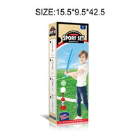 HKM-024467 Kids Softball Training Game Launcher Toy for Ages 2 to 13 - Practice Target Toss Set