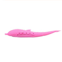 HKM-024595 Silicone Cat Toothbrush Toy for Dental Care - 2.7x17.4cm