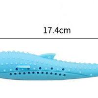 HKM-024595 Silicone Cat Toothbrush Toy for Dental Care - 2.7x17.4cm