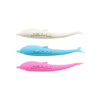 HKM-024595 Silicone Cat Toothbrush Toy for Dental Care - 2.7x17.4cm