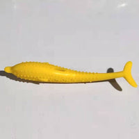 HKM-024595 Silicone Cat Toothbrush Toy for Dental Care - 2.7x17.4cm