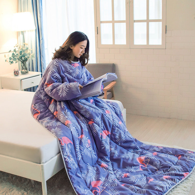 HKM-024723 Cozy 1.5x2m Dormitory Quilt with Chemical Fiber Filling in Vibrant Colors