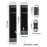 HKM-024723 Outdoor Sports Mobile Phone Arm Strap for 4-6.5 Inch Devices
