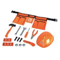 HKM-024915 Deluxe Plastic Carpenter Tool Play Set for Kids Ages 3 and Up