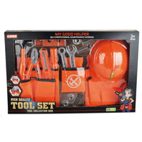 HKM-024915 Deluxe Plastic Carpenter Tool Play Set for Kids Ages 3 and Up