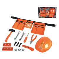 HKM-024915 Deluxe Plastic Carpenter Tool Play Set for Kids Ages 3 and Up