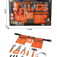 HKM-024915 Deluxe Plastic Carpenter Tool Play Set for Kids Ages 3 and Up