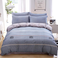 HKM-024979 Cotton Active Twill Bed Linen & Duvet Cover Set - Artistic Floral Designs, 4-Piece Collection