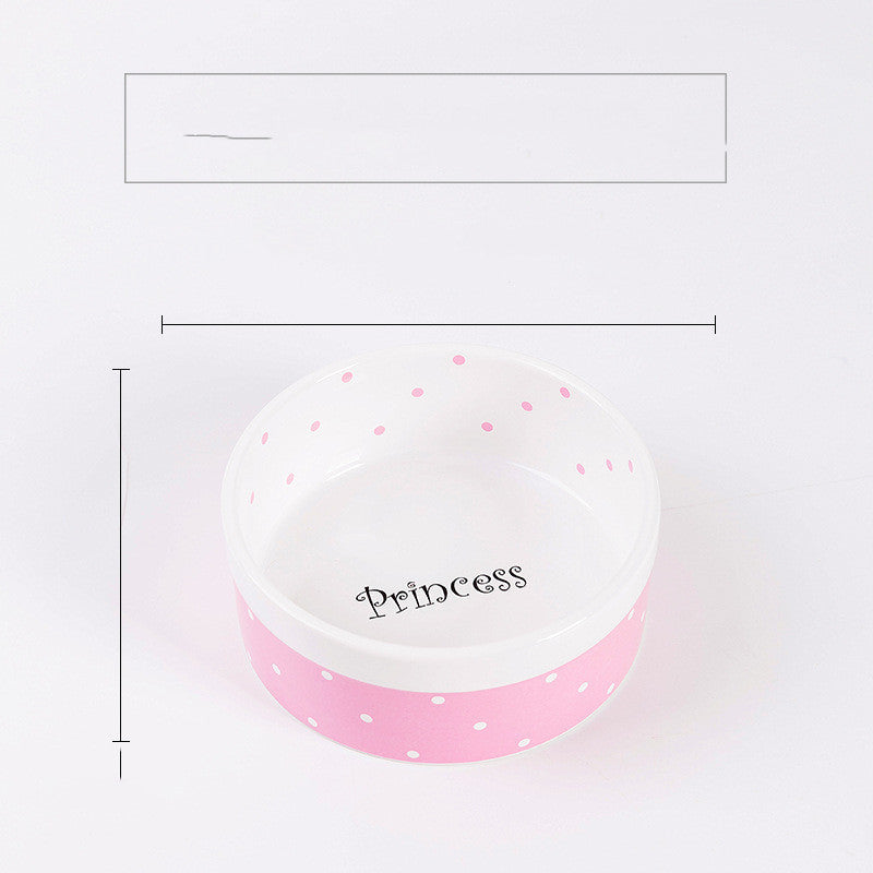 HKM-025171 Ceramic Cat Food Bowl with Smooth Matte Glaze - Dishwasher Safe and Insulated Design