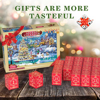 HKM-025235 Christmas Advent Calendar Puzzle Box – 1008 Pieces Educational Toy for Kids and Teens, 24-Day Countdown Gift