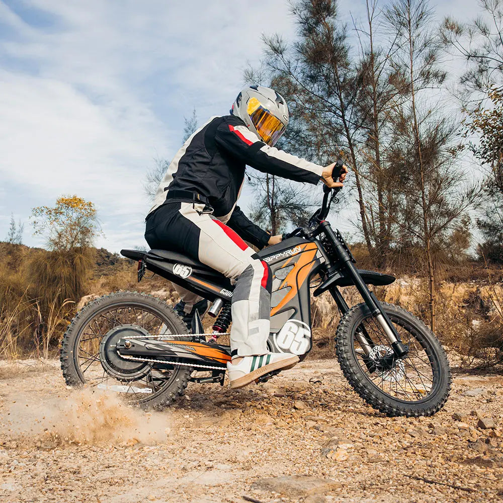 KTX-025363 HappyRun Tank G300 Pro 6500W Electric Off-road Mountain E-bike with Long Range and 72V Battery