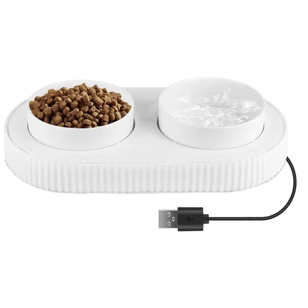 HKM-025427 Heated Water Bowl For Dogs And Cats Ceramic Heated Pet Water Bowl