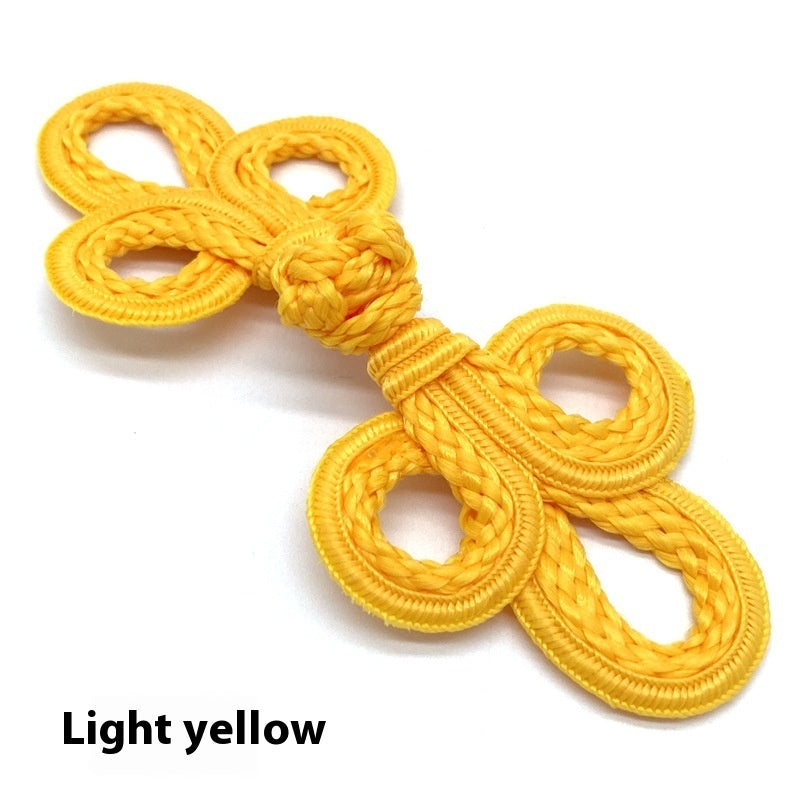 KTX-025491 Hand-Woven Retro Big Three-Leaf Eyed Button Accessories for Coats and Sweaters