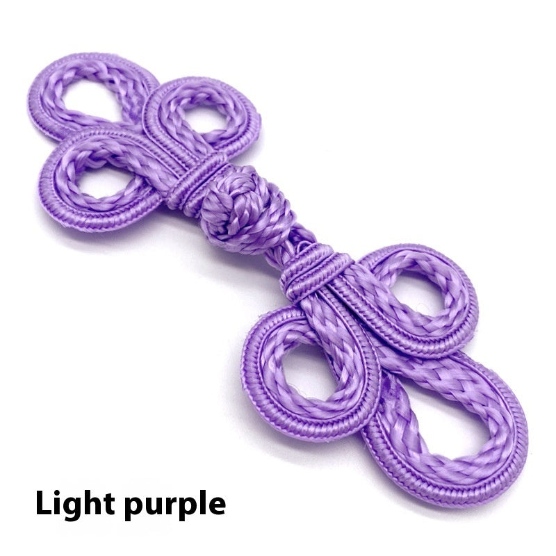 KTX-025491 Hand-Woven Retro Big Three-Leaf Eyed Button Accessories for Coats and Sweaters