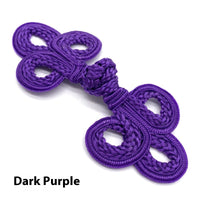 HKM-025491 Hand-Woven Retro Big Three-Leaf Eyed Button Accessories for Coats and Sweaters