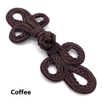 HKM-025491 Hand-Woven Retro Big Three-Leaf Eyed Button Accessories for Coats and Sweaters