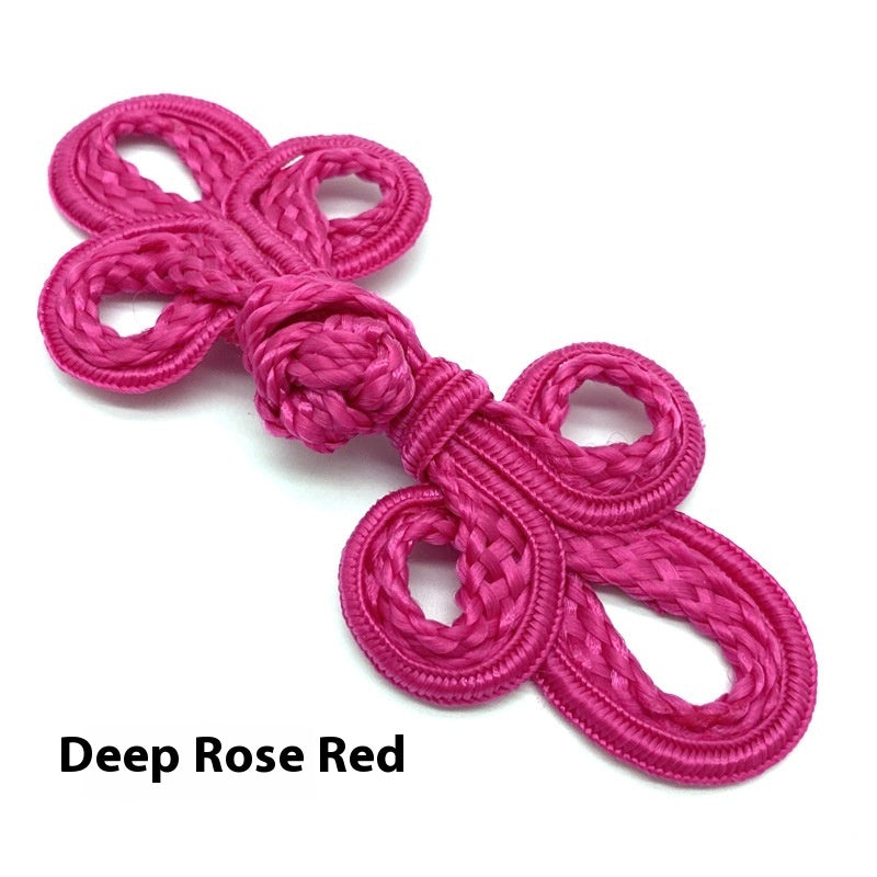 KTX-025491 Hand-Woven Retro Big Three-Leaf Eyed Button Accessories for Coats and Sweaters