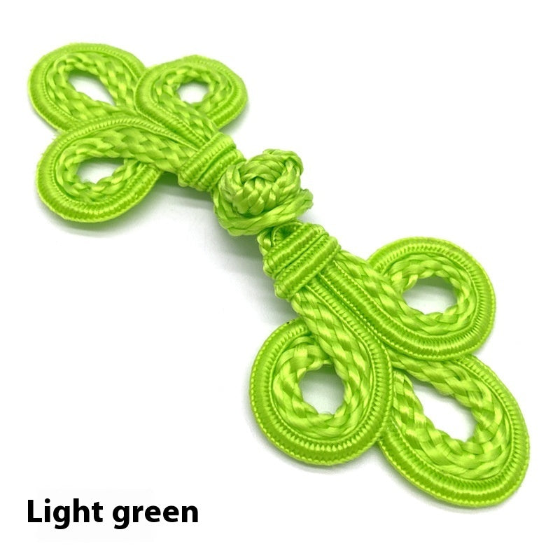 KTX-025491 Hand-Woven Retro Big Three-Leaf Eyed Button Accessories for Coats and Sweaters