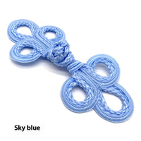 HKM-025491 Hand-Woven Retro Big Three-Leaf Eyed Button Accessories for Coats and Sweaters