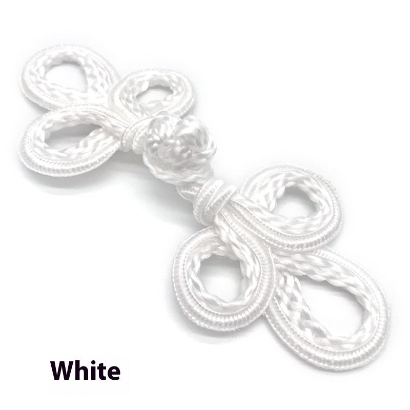 KTX-025491 Hand-Woven Retro Big Three-Leaf Eyed Button Accessories for Coats and Sweaters